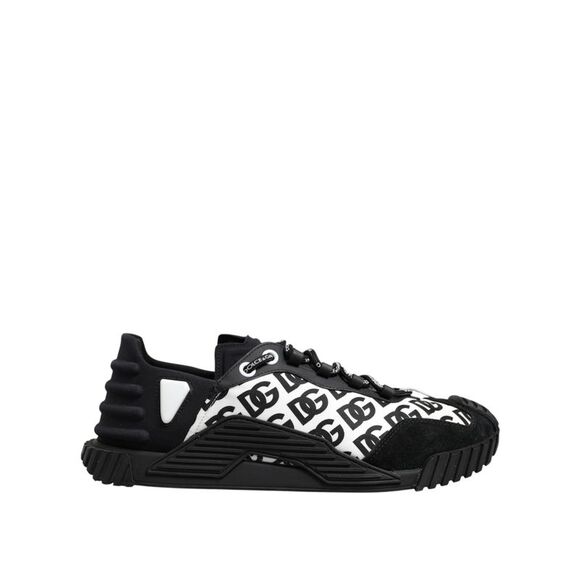 Dolce & Gabbana Black Logo Lace Up Low Top NS1 Sneakers Men's Shoes (Pre-Owned)